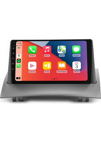 Maitec M-T-C 464 QLED Serisi Renault Megane 2 2002 2009 4+64GB Multimedya Teyp