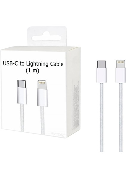 USB C To Lightning Hızlı Şarj Aleti Kablosu 【örgülü】 Hızlı Şarj Kablosu 14/13/12/12 Pro Max/11/xs Max/xr/x,airpods Pro