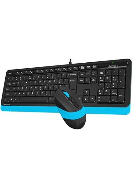 Tech F1010 Q USB Türkçe Fn-Multimedya Klavye+Optik 1600DPI Siyah/mavi Mouse Set fiyatları