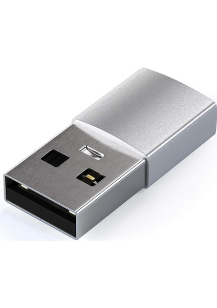 Usb-C To USB 3.0 | Type-C Dişi - USB 3.0 Erkek Dönüştürücü | Yüksek Hızlı ve Şarj | Tak-Çalıştır | Telefon, Tablet, Laptop Uyumlu Gümüş