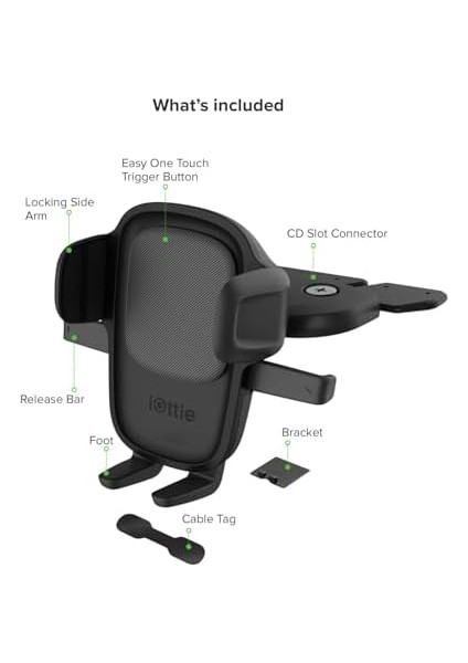 One 5 CD Yuvası Araç Tutucu,,, Moto,,, Lg, Akıllı Telefonlar, Siyah, Için modelleri