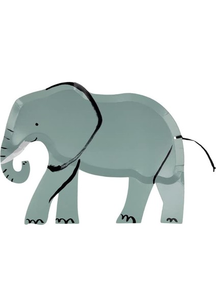 - Elephant Plates - Fil Tabaklar - 8&apos;li