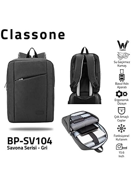 Savona Bp-Sv Su Geçirmez Kumaş,15.6",laptop Sırt Çantası modelleri