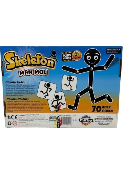Man Moli Skeleton Çubuk Adam – Esnek Hareketli Figür Oyuncak fiyatları