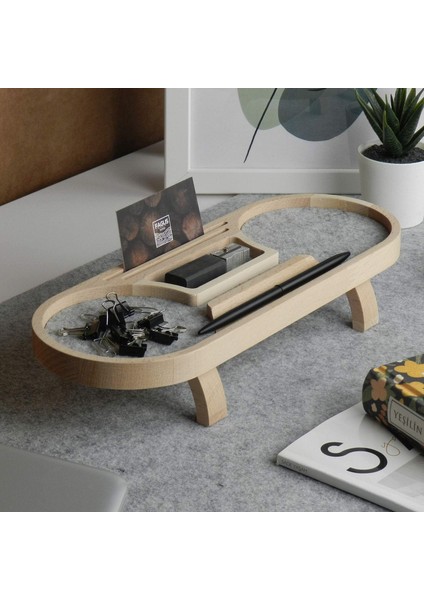 Mini Round Masa Düzenleyici (Gri)