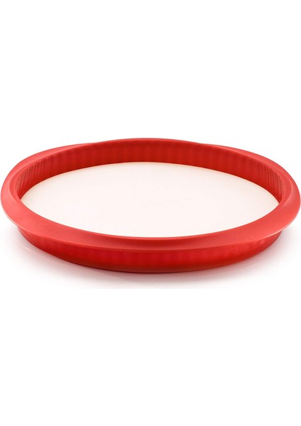 Kırmızı Silikon Tart Kalıbı 28 cm