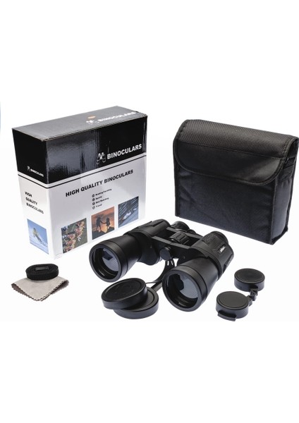 20×50 – Geniş Ön Mercekli – 1000M/56M El Dürbünü – Siyah