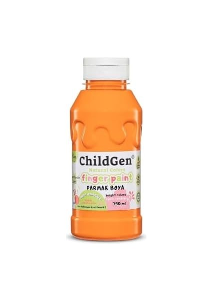 Yıkanabilir Parmak 350 ml Şişe - Turuncu fiyatları