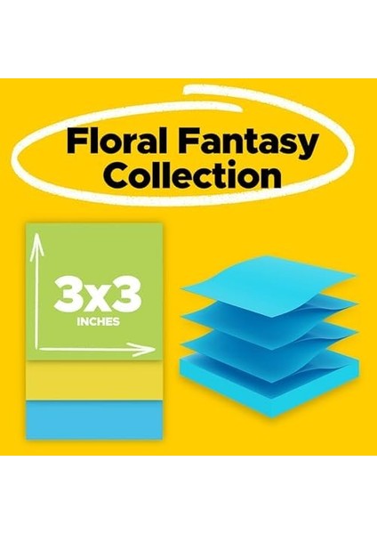 Dolgu, 3 x 3, Assorted, 18 100-SHEET Pads/paket modelleri