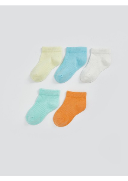 Yeni Sezon Basic Erkek Bebek Patik Çorap 5'li