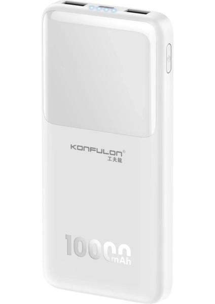 Yzlal Konfulon A35 10.000 Mah 15W Mini Powerbank - Beyaz