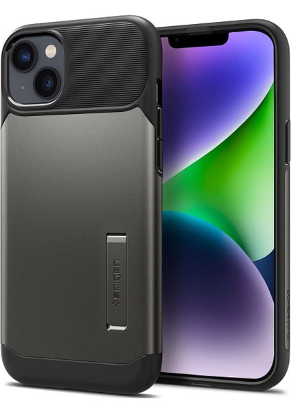 14 Plus ile Uyumlu Kılıf Slim Armor Gunmetal - ACS04658