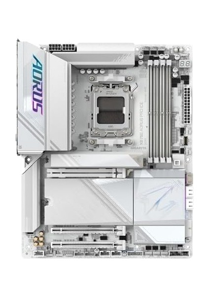 Gıgabyte X870E Aorus Pro Ice Am5 Ddr5 8266MHZ+(OC) Pcıe 5.0 Çift M.2 Usb4 Wifi 7 5gbe Lan Atx Anakart fiyatları