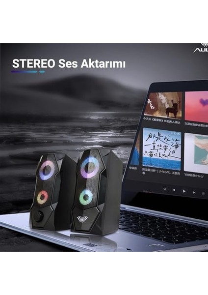 N-301 10W Masaüstü Rgb Gaming Oyuncu Pc 1+1 Speaker Hoparlör fiyatları