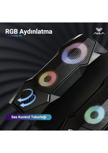 N-301 10W Masaüstü Rgb Gaming Oyuncu Pc 1+1 Speaker Hoparlör modelleri