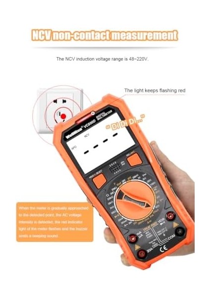 VC890D Ölçü Aleti Multimetre Avometre Nvc Işıklı Ekran El Rms modelleri
