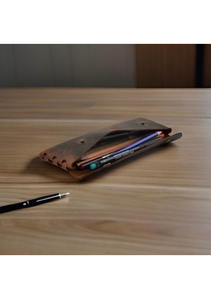 Deri, El Yapımı Hakiki Deri, Deri Küçük Kutusu – Iş, Ofis, Okul Aksesuar Tutucu, Klasik ve Minimal El Yapımı Tasarım (Taba) modelleri