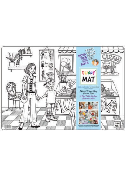 Funny Mat - Dondurma Dükkânı 33,5X48CM