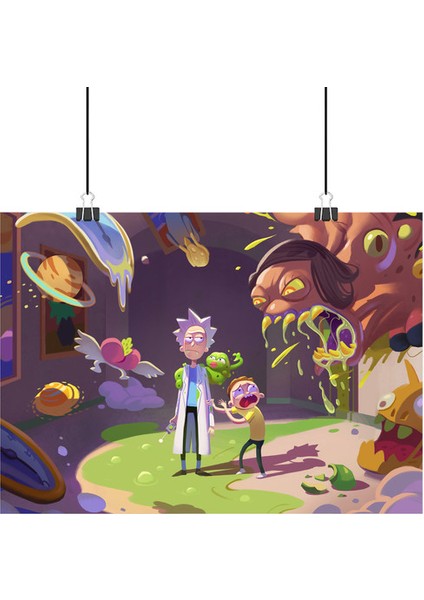 Rick And Morty Poster5 - Retro Duvar Dekoru