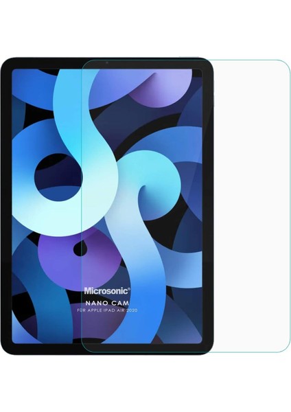 iPad 10.nesil 10.9`` (A2696-A2757-A2777) Glass Cam Ekran Koruyucu [ipad 10.nesil 10.9 ile Uyumlu Ekran Koruyucu - Şeffaf]