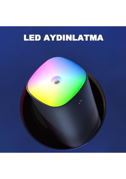 400 ml Ultrasonik Hava Nemlendirici Ortam Nemlendirici Işıklı Hava Nemlendirici Buharlı Nemlendirici Buhar Makinesi ve Aroma Difüzörü H2O Nemlendirici Oda Nemlendirici Hava Temizleyici (Siyah) modelleri