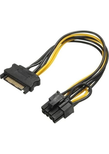 PX-5062 Sata To 8 Pin Ekran Kartı Power Çevirici, 6+2 Pin 8pin Ekran Kartı Kablo, Bakır 20CM modelleri