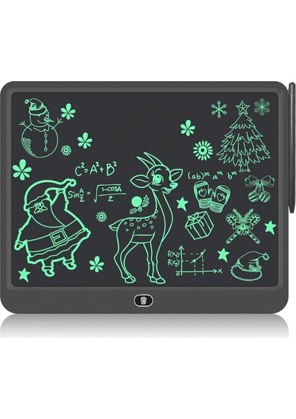 Çocuklar ve Yetişkinler Için Dokunmatik Ekran Çizim Tahtası, Yazı ve Çizim Tableti (Siyah, Cwt-16)
