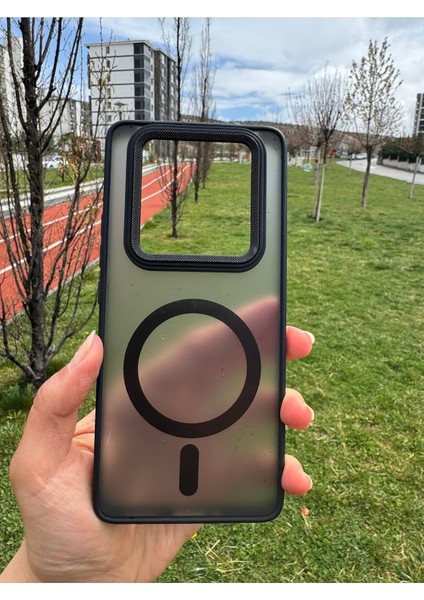 14 Pro/ 14 Pro Plus ile Uyumlu Magsafe Şarj Için Uygun Metalik Kamera Korumalı Renkli Kapak Kılıf