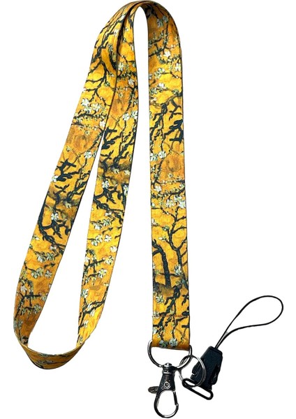 Sarı Ağacı Van Gogh Boyun Ipi ve Telefon Askısı Lanyard