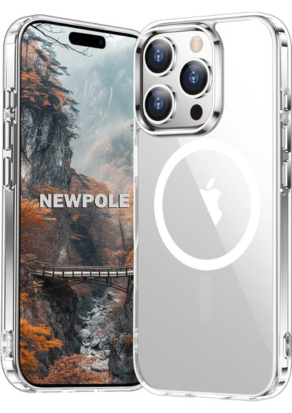 16 Pro Max Için Magsafe ile Uyumlu Kılıf Şeffaf Darbelere Dayanıklı Sararma Karşıtı Yüksek Lens Çevresi Güçlü Manyetik Tutuş 16 Pro Max Için Magsafe ile Uyumlu Kılıf