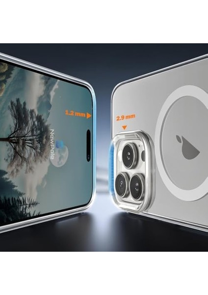 16 Pro Max Için Magsafe ile Uyumlu Kılıf Şeffaf Darbelere Dayanıklı Sararma Karşıtı Yüksek Lens Çevresi Güçlü Manyetik Tutuş 16 Pro Max Için Magsafe ile Uyumlu Kılıf fiyatları