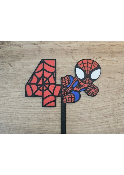 Örümcek Adam Pasta Süsü 4 Yaş