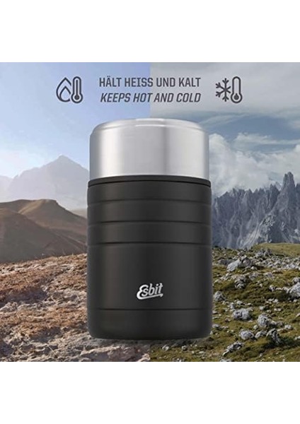 Majoris Termos Kap, Yemek Için, Tutma Kabı, 800 Ml, Siyah, ve Soğuk Yemekler Için Paslanmaz Çelik modelleri