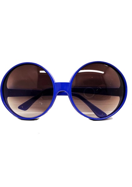 Yuvarlak Yeşilçam 80 Li 90 Lı Yıllar Parti Gözlüğü Retro Mavi Renk - Lisinya fiyatları