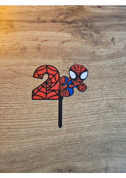 Örümcek Adam Pasta Süsü 2 Yaş