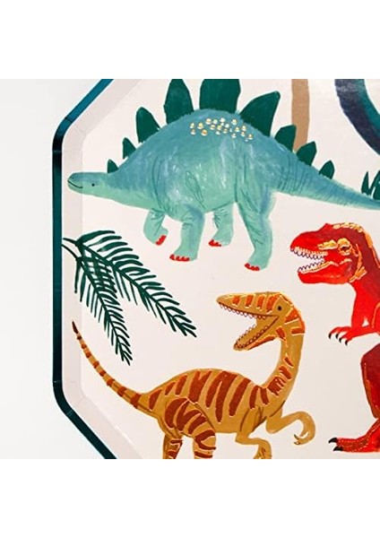 Dinosaur Plates Dinozor Tabak 8&apos;li fiyatları