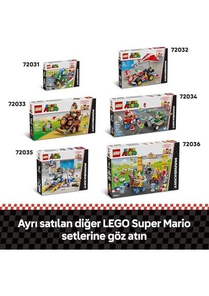 Super Mario: Mario Kart – Yoshi Bike 72031, 7 Yaş ve Üzeri Erkek ve Kız Çocukları ve Oyuncular Için Yaratıcı Oyuncak Yapım Seti, Oyuncular Için Doğum Günü Hediyesi (133 Parça) fiyatları