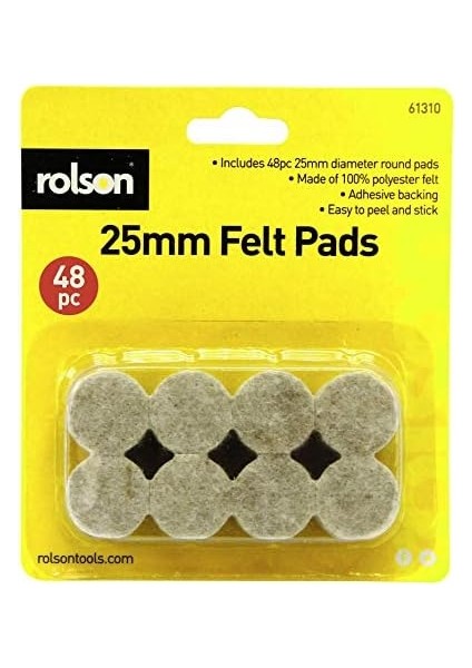 61310 48 Pc 25 mm Felt Pads fiyatları