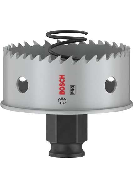 1 x Pro Sheet Metal Power Delikli Testere (Paslanmaz Çelik Levhalar, Çelik Levhalar, Ø 60 Mm, Profesyonel Aksesuar Döner Matkap/sürücü)