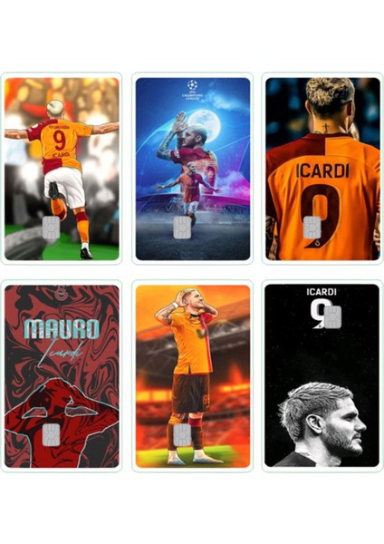 Kart Kaplama Sticter Etiket 6 Adet 60012 Icardi