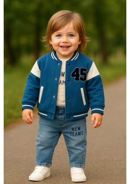 Kolej Frans Mavisi Erkek Çocuk Üçlü Takım