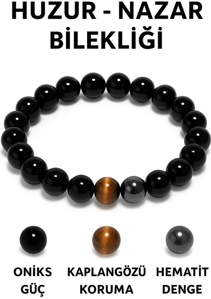Orijinal Doğal Taş El Yapımı Enerji - Uyum - Denge Sağlayan Bileklik-78