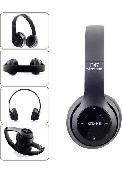 P47 Bluetooth Wireless Kulaklık Fm Radyo Extra Bass Fm Radyo Extra Bass ( Lisinya ) fiyatları
