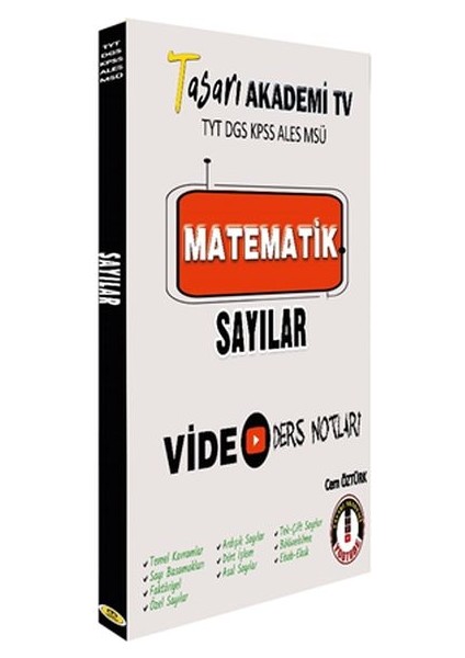 Tasarı Dgs-Ales Tyt Matematik Sayılar Video Ders Notları
