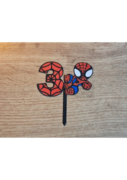 Örümcek Adam Pasta Süsü 3 Yaş