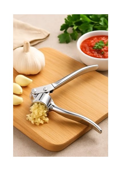 Store Metal Sarımsak Ezici, Paslanmaz Çelik Ergonomik Saplı Dayanıklı Pratik Sarımsak Presi modelleri