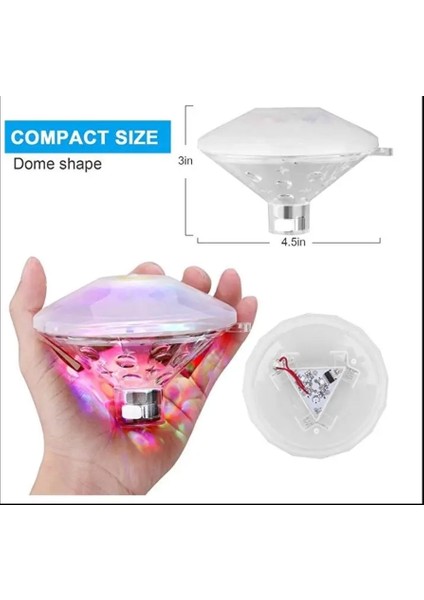 Sıcak LED Sualtı Gece Lambası Banyo Yüzme Havuz Işığı ( Lisinya )