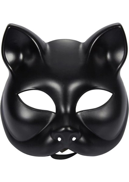 Siyah Renk Lüks Kedi Maskesi 12X13 cm - Lisinya fırsatları