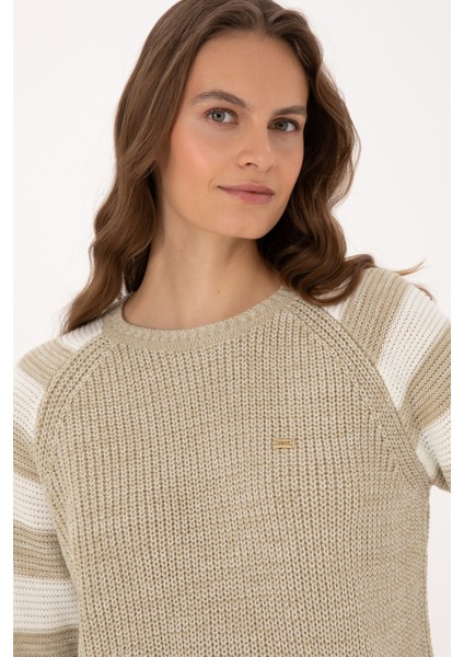 Kadın Açık Haki Kazak /triko 50308900-VR183 fiyatları