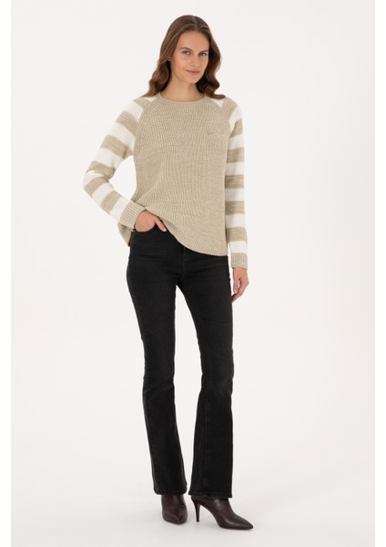 Kadın Açık Haki Kazak /triko 50308900-VR183 fırsatları